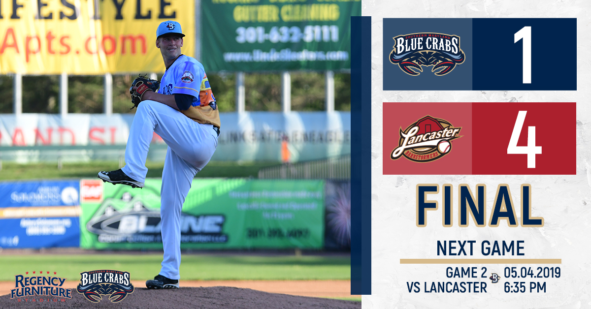 Stellar Pitching Overshadowed as Lancaster Spoils Blue Crabs' Home Opener