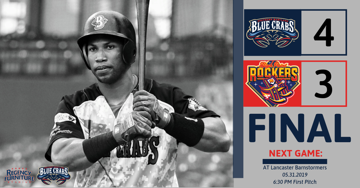 Blue Crabs Split the Series With the Rockers in a 4-3 Win