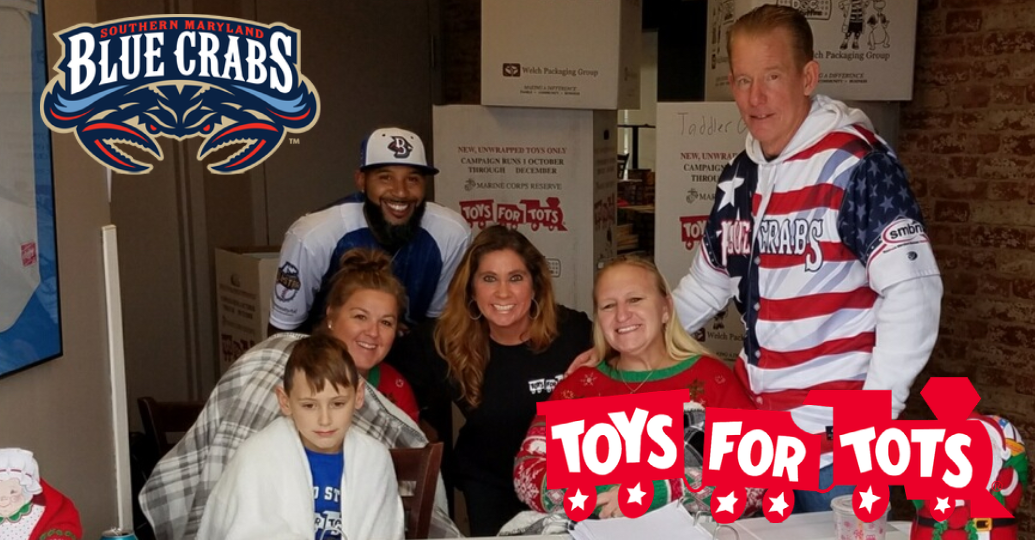 Blue Crabs Hosting Toys For Tots For Third Straight Year