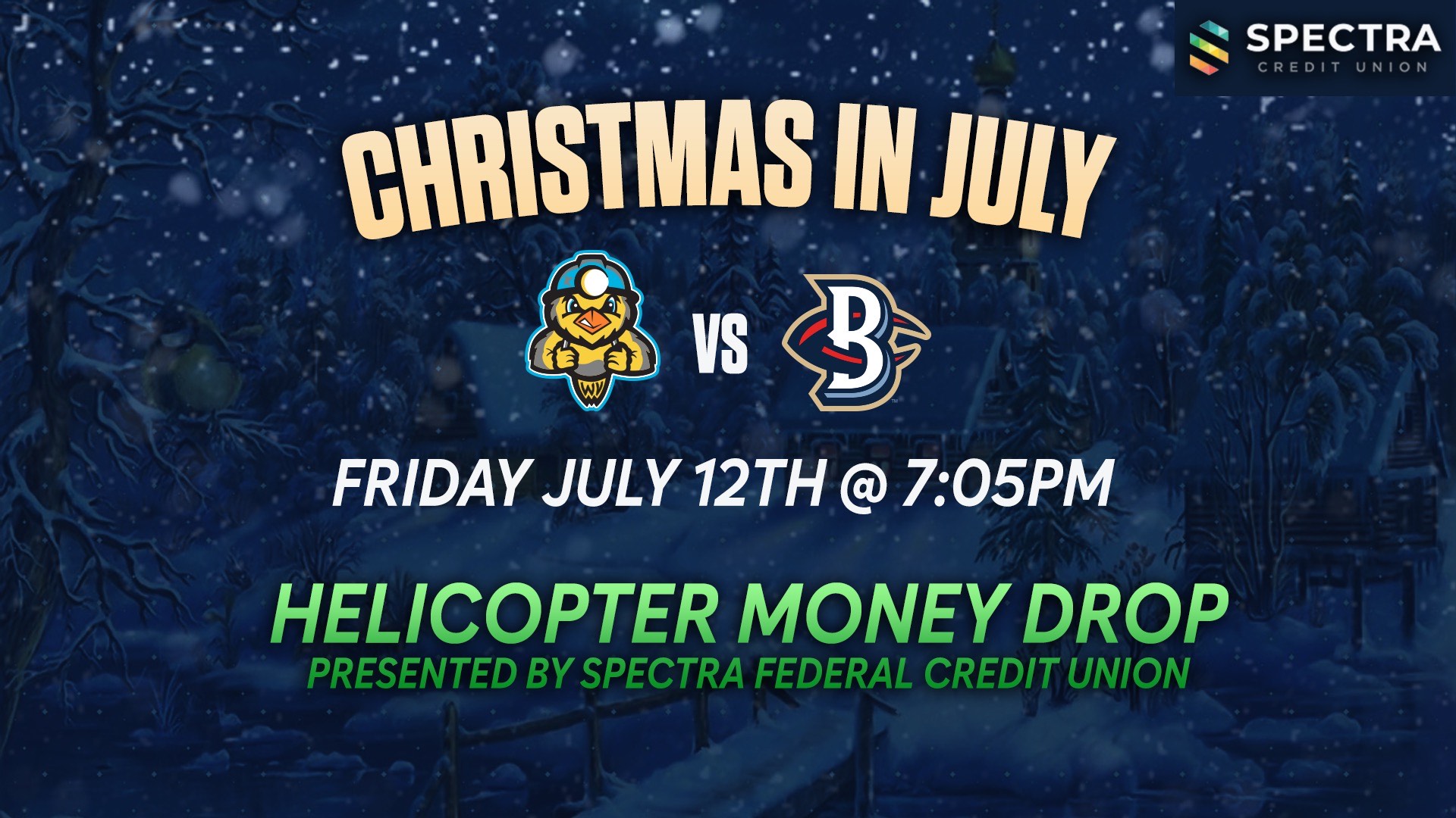 Christmas in July! Spectra Helicopter Money Drop!